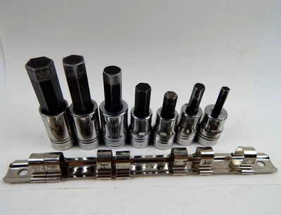 Armstrong Tools 1/2" Drive 7 Piece Short Hex Bit Socket Set 1/4" - 5/8" USA Made - Image 1 of 4