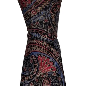 Vintage Polo Ralph Lauren Silk Necktie Men's Multicolor Paisley Designer Tie EUC - Picture 1 of 3