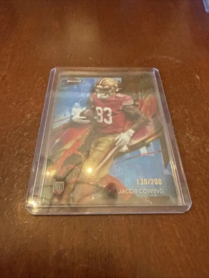 2024 Topps Finest - Common Jacob Cowing #100 Blue Refractor /200 (RC) - Image 1 of 3