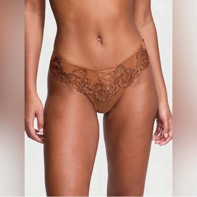 Victoria's Secret Dream Angels Boho Floral Bordado Braguita Brasileña Caramelo Foto 1 de 4