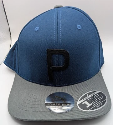 Gorra Puma Tour Exclusiva Flexfit 110 Snapback P Azul/Gris Talla Única ** NUEVA con Etiquetas Foto 1 de 4