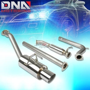 For 2012-2015 Honda Civic Si Sedan Stainless 4" OD Muffler Tip Catback Exhaust - Picture 1 of 5