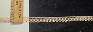 Vintage/Antik, beige, Baumwollblätter Spitzenborte, 15 Yards - Bild 1 von 1