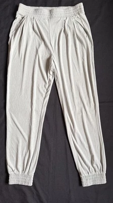 Express Women’s High Rise Pleat Jogger Pants Modal Pistachio Green Medium - Image 1 of 4