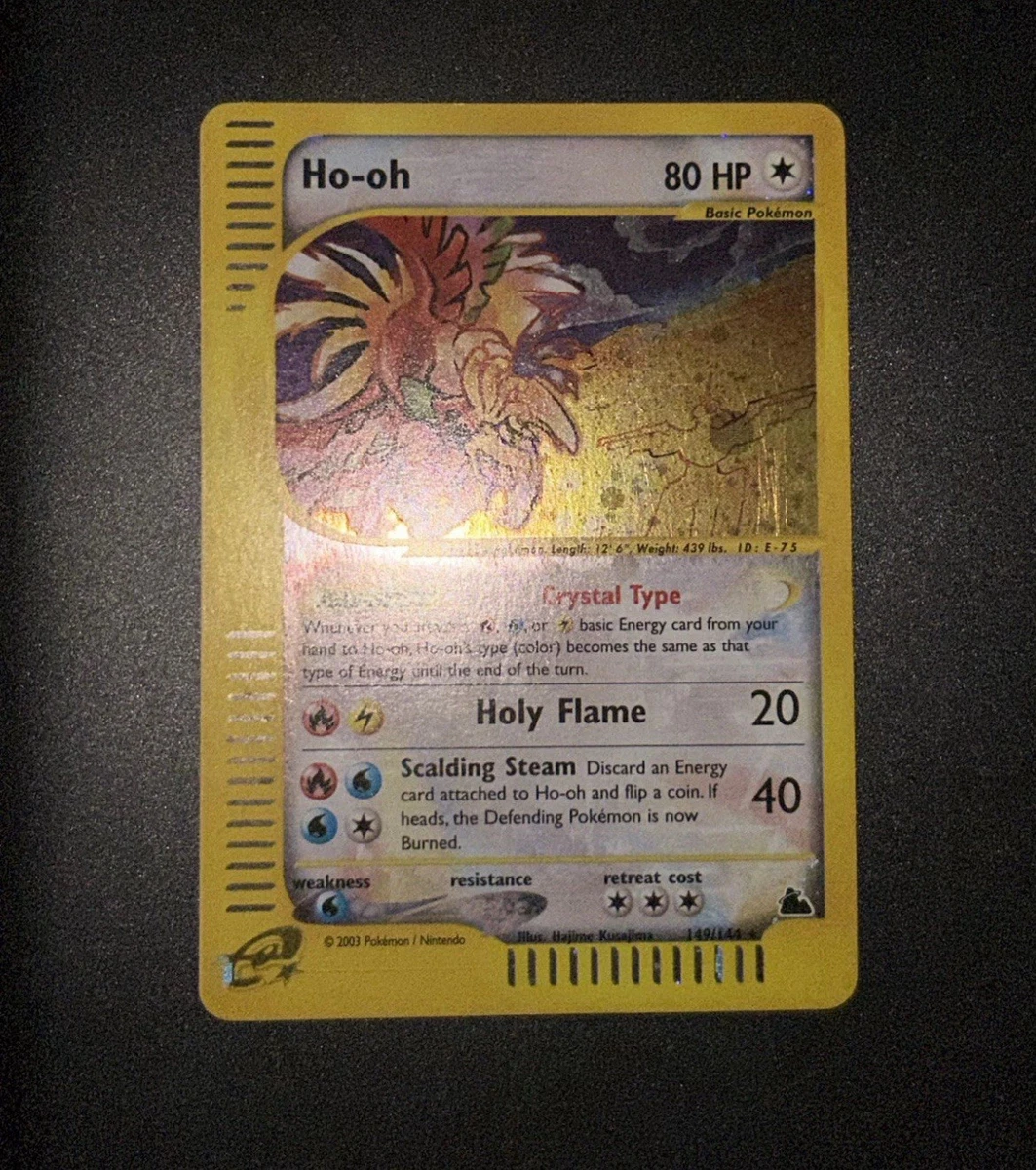 Ho-Oh Pokémon TCG Skyridge Collectible Individual Card Games for