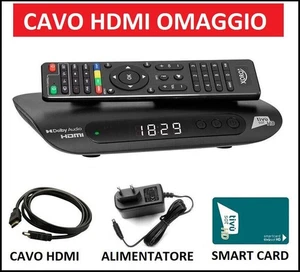 Decoder Satellitare DVB-S2 Tv Sat Con Scheda Tessera Tivusat Tvsat HDMI e Scart - Foto 1 di 6