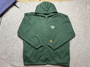 Green Bay Packers Sweatshirt Mens XL Green NFL Football Hoodie Full Zip Fleece - Picture 1 of 13