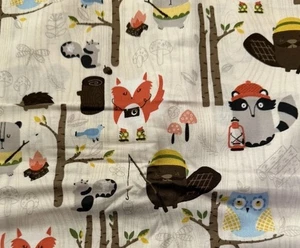 Timeless Treasures Of Soho Fabric Forest Animals Whimsical Neutral 44” W x BTY - Picture 1 of 4
