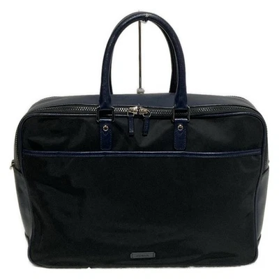 Подлинный FURLA черный темно-нейлоновый кожаный бизнес сумка - Изображение 1 из 4