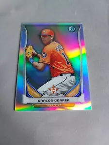 2014 BOWMAN CHROME SCOUT MINI TOP 5 SP #BM-HA1 CARLOS CORREA HOUSTON ASTROS - Picture 1 of 2