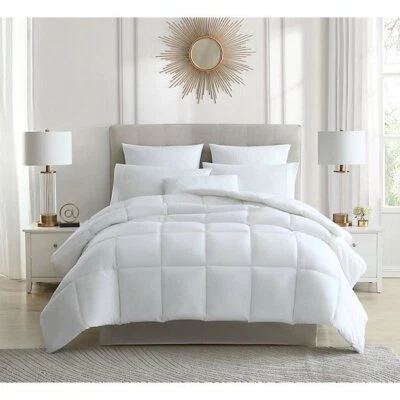 Edredón alternativo de plumón de algodón Tahari 150-TC - blanco - talla: doble - nuevo sin etiquetas Foto 1 de 4