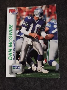 1992 Pro Set #656 Dan McGwire - Seattle Seahawks Football Karte - Bild 1 von 2