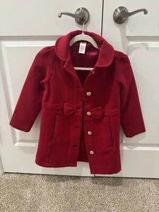 Girls Red Gymboree Holiday Dress Coat Size 7 - Picture 1 of 2
