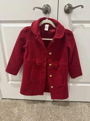 Girls Red Gymboree Holiday Dress Coat Size 7 - Image 1 of 2