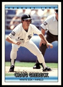 1992 Donruss #546 Craig Grebeck Chicago White Sox - Picture 1 of 2