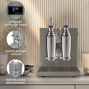 Auto Milchtee Shaker Maschine Doppelkopf Getränkemixer Bubble Boba Tea Cocktail - Bild 1 von 13