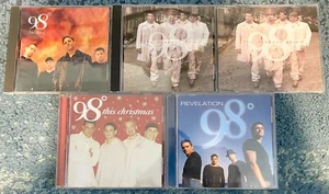 5x 98 Degrees CD Lot (98° And Rising, The Hardest Thing - Single, Revelation) - Picture 1 of 3