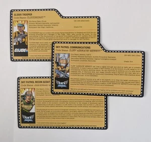 GI Joe 25th Club/Convention Exclusive FSS File Card Cloudburst Airwave Altitude  - Bild 1 von 6