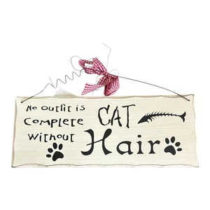 Lustige Katzenschilder Holz Katzenschilder für Zuhause Katzenliebhaber Geschenk Haustierschild Wohndeko NEU - Bild 1 von 1