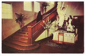 Holy Stairs NAZARETH COLLEGE Interior Behind Main Chapel Michigan MI Postcard - Picture 1 of 2