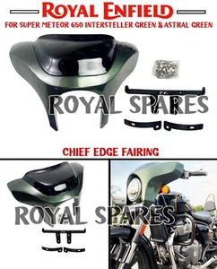 Royal Enfield "CHIEF EDGE FAIRING - INTERSTELLER GREEN" For SUPER METEOR 650 - Picture 1 of 19