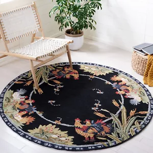 Alfombra redonda Safavieh Chelsea negra 3' x 3' - hk56b-3r - Imagen 1 de 3