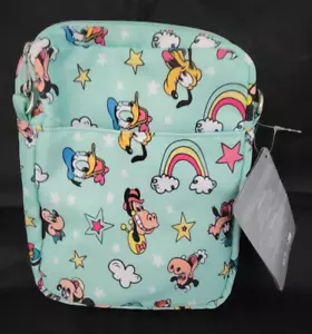 Disney Parks Green Mickey Co & Friends Crossbody Bag With Charms-IN HAND 2023 - Picture 1 of 6