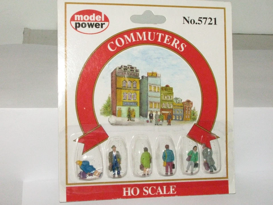 Model Power HO scale 5721 Commuters Figures - Image 1 of 1