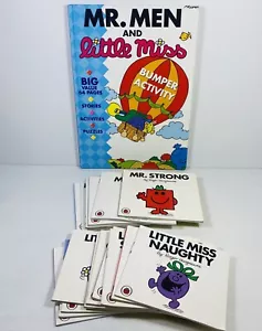 18 Lot Roger Hargreaves Mr Men & Little Miss Small Paperbacks & Bumper Activity - Picture 1 of 11