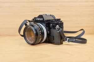 Vintage Canon A-1 analoge Kleinbildkamera, mit 50 mm F1.8 FD SC Objektiv, Made in Japan - Bild 1 von 8