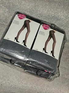 6 pairs Opaque Grey Winter Tights. Music Legs. Smart office school uniform - Picture 1 of 3