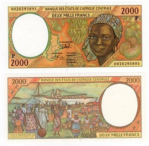 STATO CENTRAFRICANO TCHAD P-603Pg 2000 Franchi 2000 UNC - Foto 1 di 1