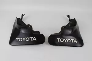 87-91 Toyota Camry Rear Left & Right Mud Flaps Splash Guards Pair Black - Bild 1 von 14