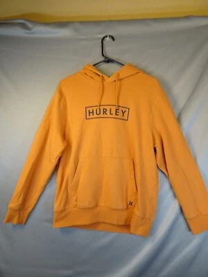 Hurley Jacket Mens Medium Orange Pull Over Y2K Skate Spell Out Hoodie - Изображение 1 из 4