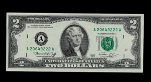 Billete de banco de la Reserva Federal de Massachusetts de 2 dólares 1976 casi sin circular de EE. UU. (1) - Imagen 1 de 2