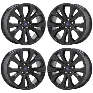 20" Ford Explorer ST Gloss Black wheels rims Factory OEM set 10270 EXCHANGE - Picture 1 of 8