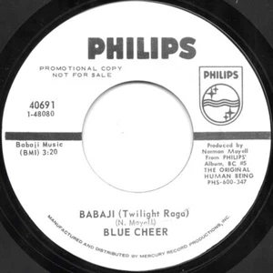 Blue Cheer "Pilot" & "Babaji" 45 rpm: Phillips #40691 'Promo' 1971 - Picture 1 of 2