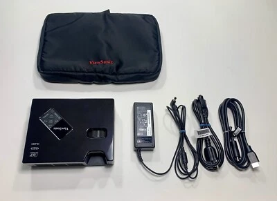 ViewSonic PLED-W600 Portable Widescreen LED Projector Business Travel Presenting - Image 1 of 4