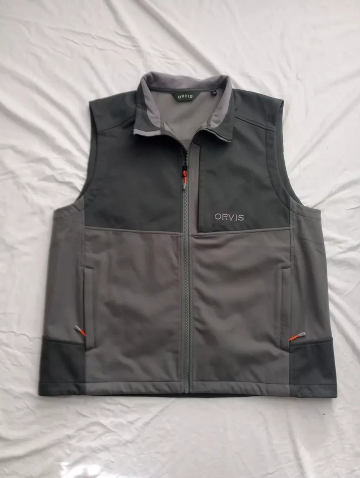 ORVIS PRO Men's Upland Hunting Softshell Vest,  Slate Sz-M - Image 1 of 4