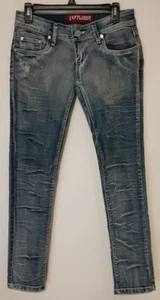 Womens I Love Playboy Jeans Size 7/8 (27) Blue Low Rise - Picture 1 of 3
