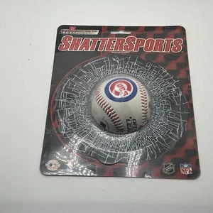 Shatter Sports Static Cling Baseball Broken Window Decal Chicago Cubs - Picture 1 of 3