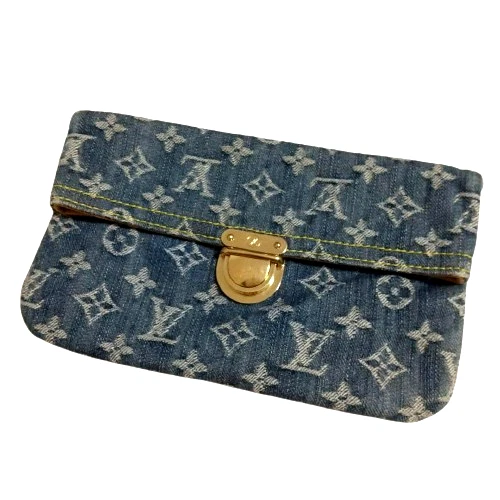 Louis Vuitton Denim Exterior Clutch Bags & Handbags for Women for