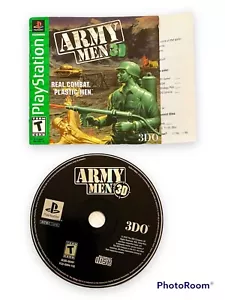 Army Men 3D PlayStation PS1 disco di gioco, manuale, scheda di registrazione - Foto 1 di 1
