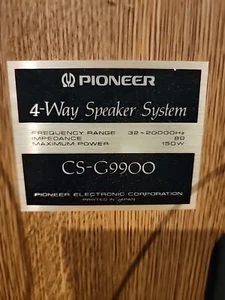 Pioneer Cs-G9900 Tweeter Pair (2) - Picture 1 of 7