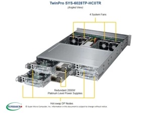 SuperMicro SYS-6028TP-HC0TR 2U Server - Bild 1 von 1