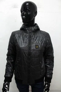 RefrigiWear Giubbotto Donna Taglia L Giacca Nera Invernale Giaccone Logo Woman - Picture 1 of 15