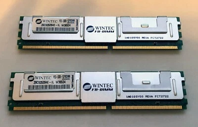 Wintec 39C935284E-IL W36534 PC2-5300/2GB (2 X 1GB) RAM/ ECC Memory 240 PIN - Image 1 of 3