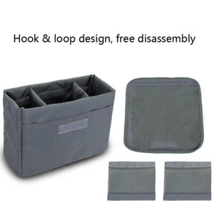 Camera Insert Liner Padded Protective Cover SLR Pouch DSLR Lens Case Storage Bag - Picture 1 of 12
