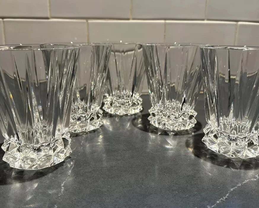 Set Of 5 Rosenthal Oleg Cassini Blossom Double Old Fashioned Glasses - Dscntnd - Image 1 of 4