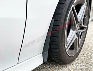 Mercedes Arch/Stone/Mud Flap Guards GLOSS Carbon Fibre A Class W177 CLA W118 - Picture 1 of 10